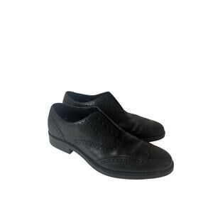 Cole Haan Black Leather Wingtip Oxford Casual Round Toe Shoes Sz 8M